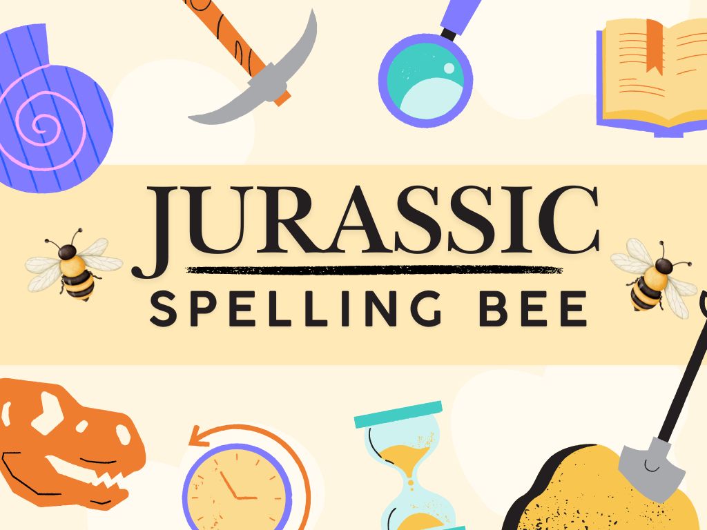 Jurassic Spelling Bee flyer